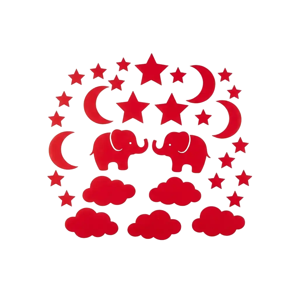 Wandgestaltung rot Bild