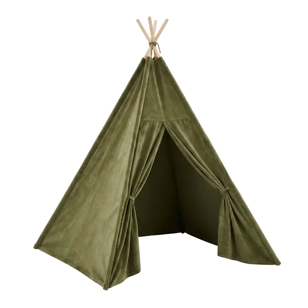 Samt olivgrün - olive green image