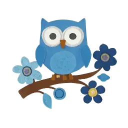 What a Hoot blau Bild