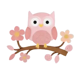 What a Hoot rosa Bild