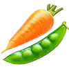 Bohnen + Erbsen + Möhren Bild