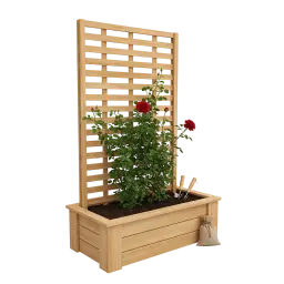Pflanzkasten mit Rankgitter image