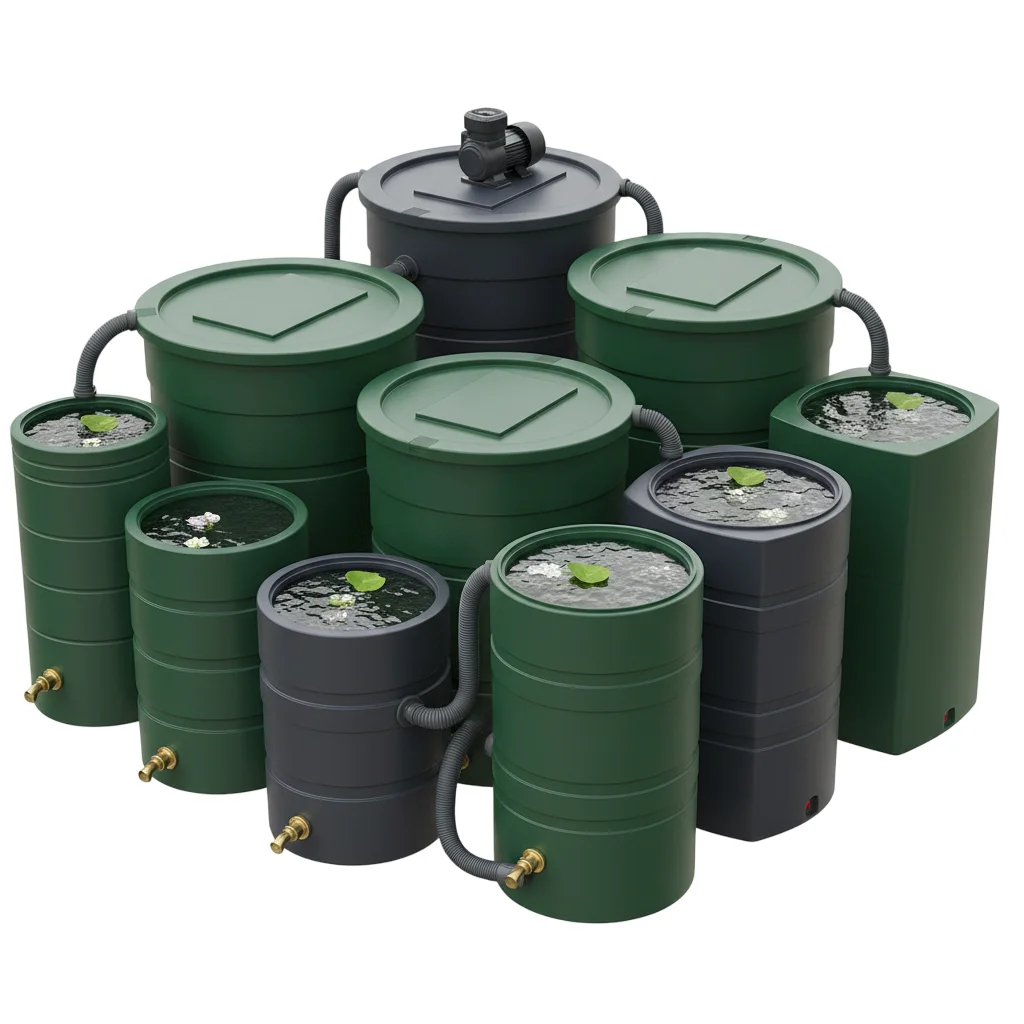 Wassertanks, Regentonnen image