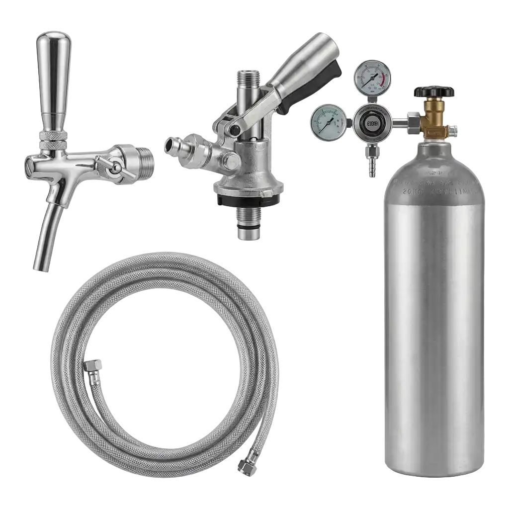 Zubehörpakete mit 2	0 kg CO2 Flasche 10mm Bierschlauch (1leitig) image