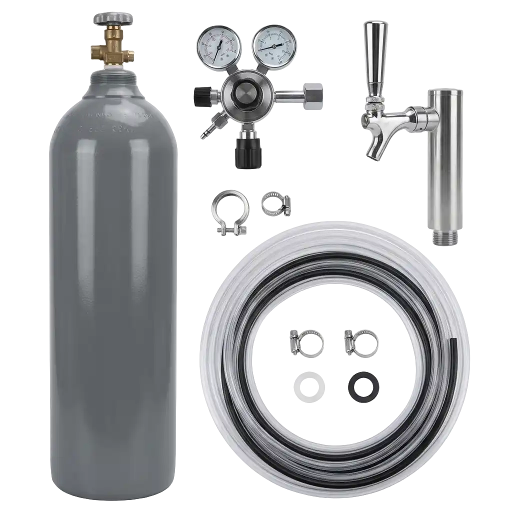 Zubehörpakete mit 2	0 kg CO2 Flasche 7mm Bierschlauch image