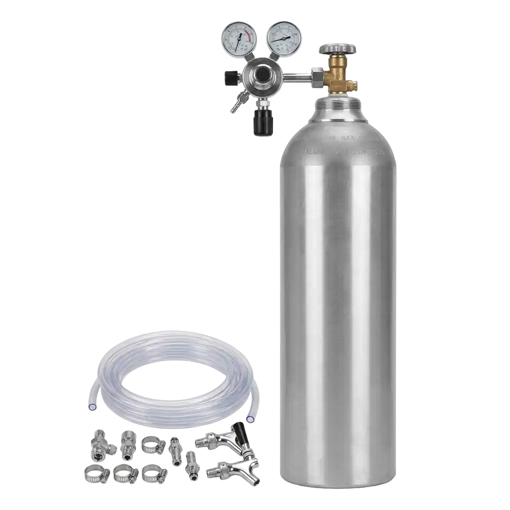 Zubehörpakete mit 2	0 kg CO2 Flasche 7mm Bierschlauch Bild