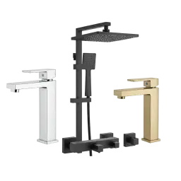 Badarmaturen Edelstahl Gebürstet image