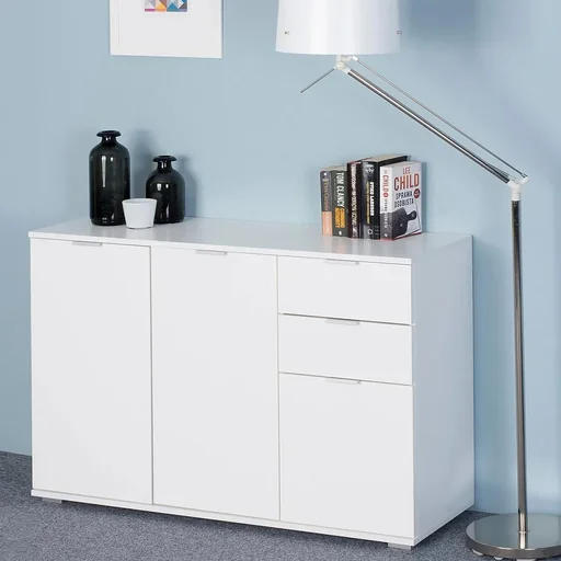"Sideboard Alba | Schubladenschrank | Weiß mit image"