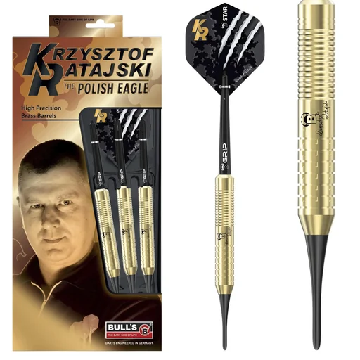 "Krzysztof Ratajski Soft Dart, Brass gold 18gr. image"