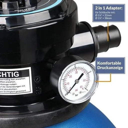 "Sandfilteranlage 9.600 L / h mit Vorfilter image"