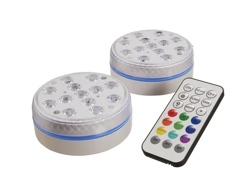 "Pool LED Lichter mit Fernbedienung IP68, 2er Set image"