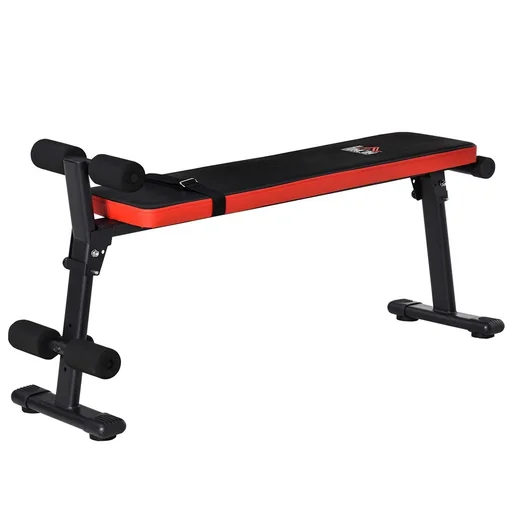 "einstellbare Beinplatzierungen Übung faltbares Trainingsgerät für Zuhause Büro und Fitnessstudio Stahl PU Schwarz+Rot 12 image"