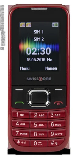"Mobiltelefon SC 230 rot mit Dual Sim, Bluetooth, Taschenlampe, Farbdisplay, Freisprechfunktion image"
