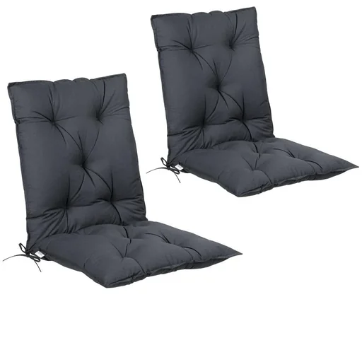 "Sitzkissen - 2er Set - Anthrazit 116x57x7cm image"