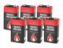 Alkaline 9V Block Rauchmelderbatterie - 6 Stück