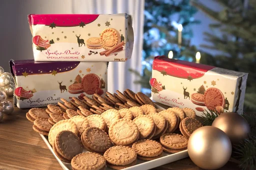 "Spekulatius Doppelkekse, 3 Sorten, 600g image"