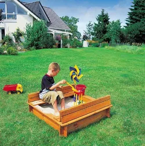 "Sandkasten "Donald" 100 mit klappbarer Abdeckung image"