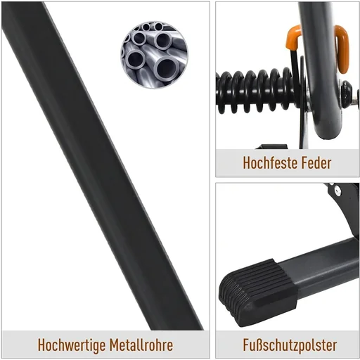 "Homcom Fahrradständer klappbar schwarz image"