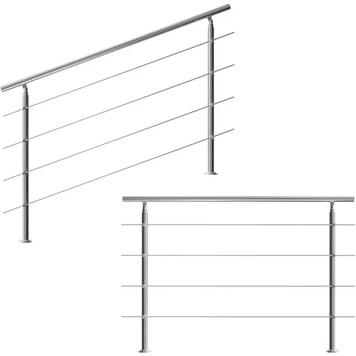 "Geländer - Edelstahl - 160 cm - 4 Pfosten image"