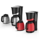 Duo-Kaffeemaschine, 1 Liter, silber