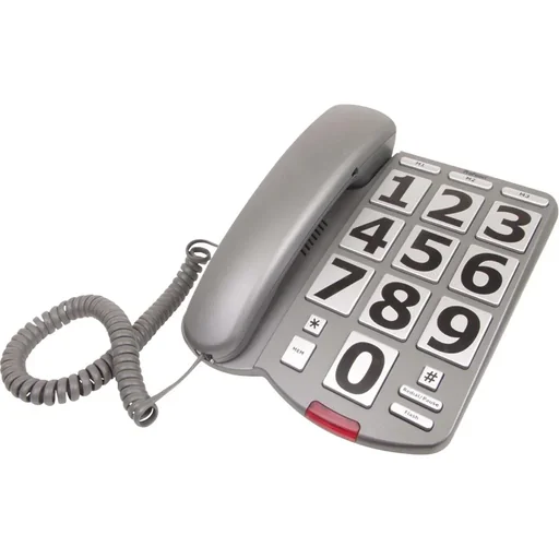 "Festnetztelefon mit Tasten Grau/Silber image"