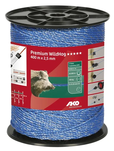 "Litze, Premium Wildhog, blau 400 m x 2,5 mm image"