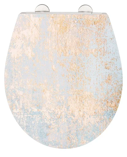 "Premium WC-Sitz Agate mit Relief, aus antibakteriellem Duroplast, mit Absenkautomatik image"