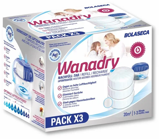 "Luftentfeuchter Nachfüllpackung mit 3 Tabs á 450g image"