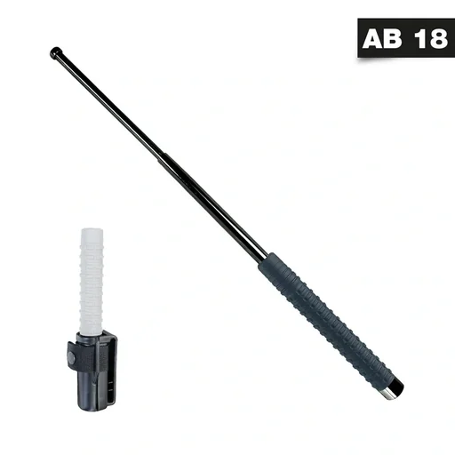 Teleskop Abdrängstock 16 Zoll mit Strukturgriff und Holster