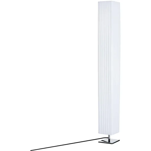"Stehlampe Wohnzimmer E27 Edelstahl 120cm Weiß image"