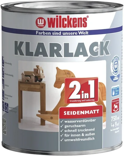 "2in1 Klarlack seidenmatt Farblos 750 ml image"