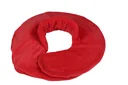 Nacken-Wärmeflasche mit breitem Trichter, Klettverschluss und Nackenfleece, Rot, 1,7 Liter