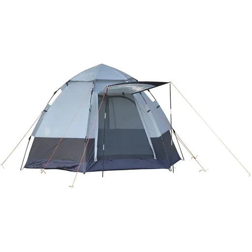 "Campingzelt 3-4 Personen - Grau/Schwarz - 260 x 260 x 150 cm image"