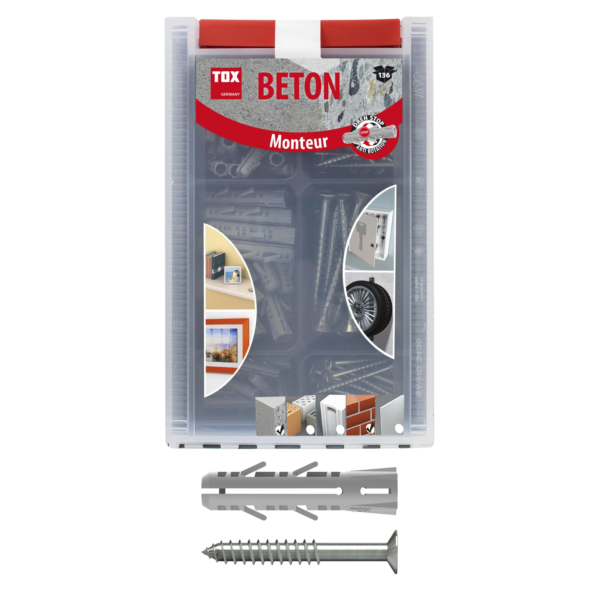 Standard-Sortiment Monteur Beton 136 teilig