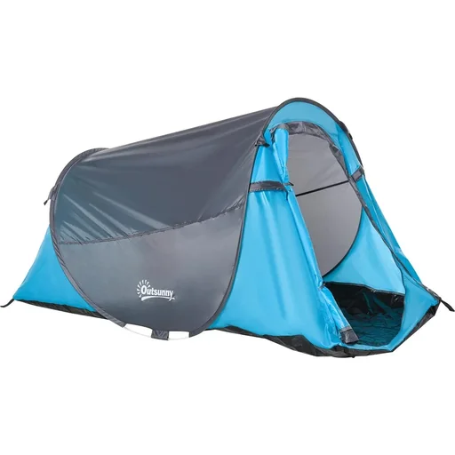 "Campingzelt für 1-2 Personen blau/grau image"