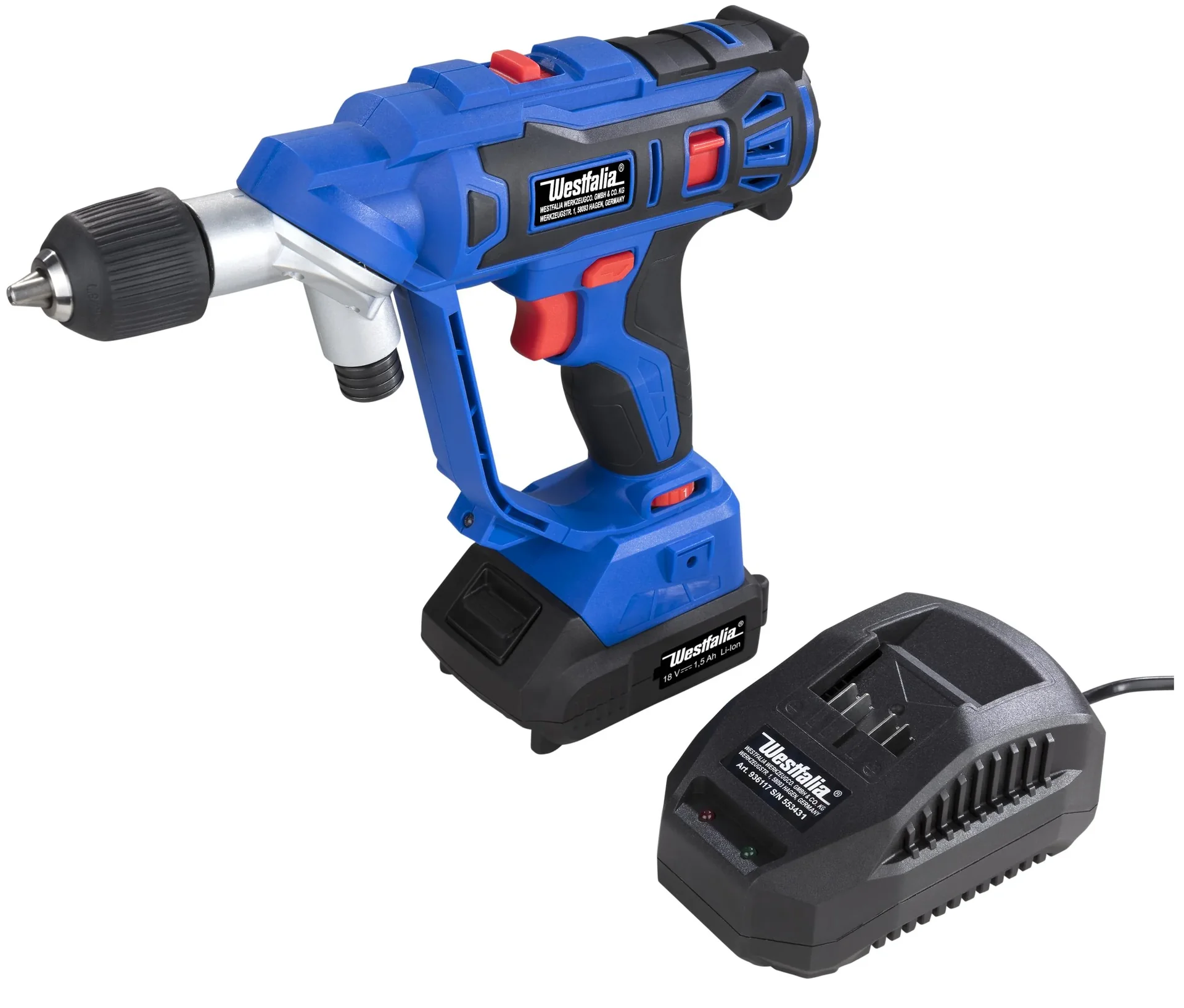 Akku-Twin Drill 18 V Li-Ion ATD18 + Akku 18 V Li-Ion 1,5 Ah + Ladegerät ALG 18 V Li-Ion, 2,4 Ah