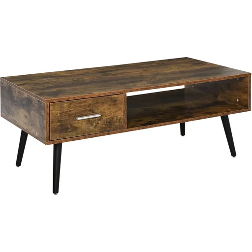 "Couchtisch im Vintagestil vintageholzfarbig, schwarz image"