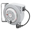 Elektrokabel Aufroller 15 m mit wasserfestem Kunststoffgehäuse