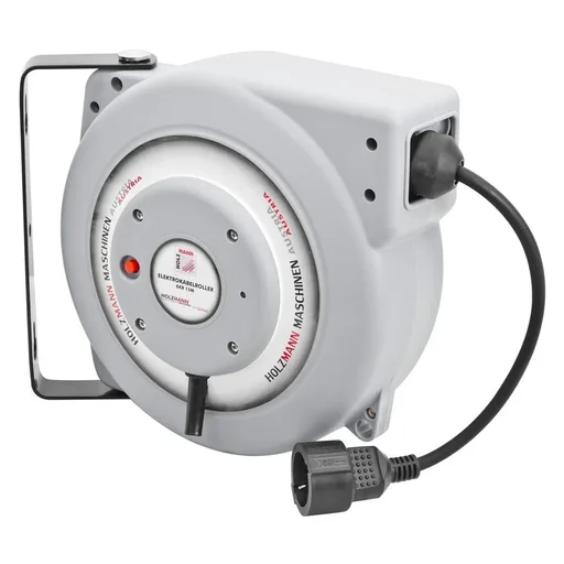 "Elektrokabel Aufroller 15 m mit wasserfestem Kunststoffgehäuse image"