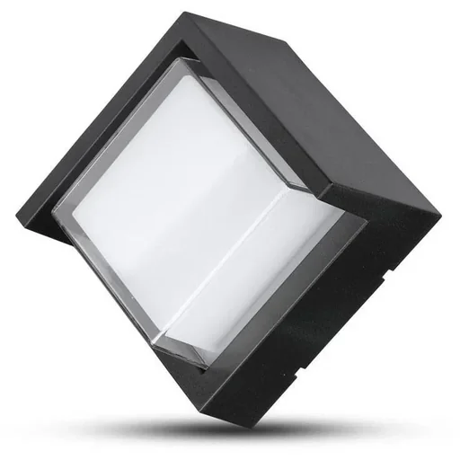 "VT-831 LED-Wandleuchte - 7W - 3000K - 400 Lumen - Schwarz - Quadrat image"