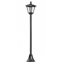 Gartenlaterne Solar Laterne 40 Lumen Schwarz H160cm