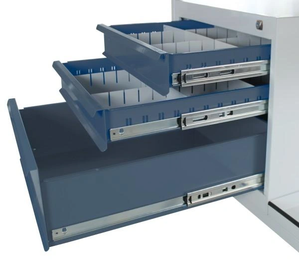 Mobile Werkbank / Tischwagen "EKO", 3 Schubladen, L1300xB600xH850mm