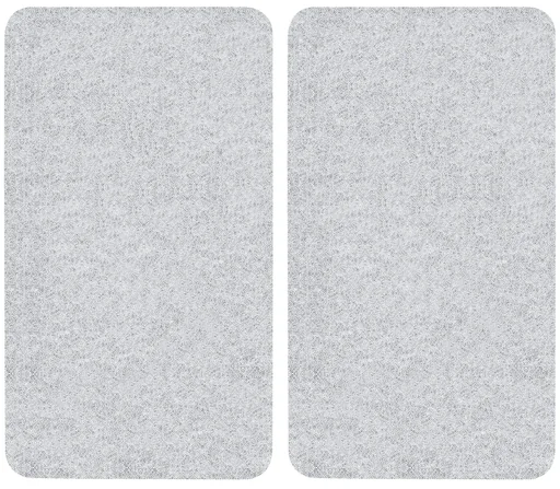 "3 in 1 Herd-Abdeckplatten, Schneidbretter, Arbeitsplatten, Glas, transparent, je 52 x 30 cm image"