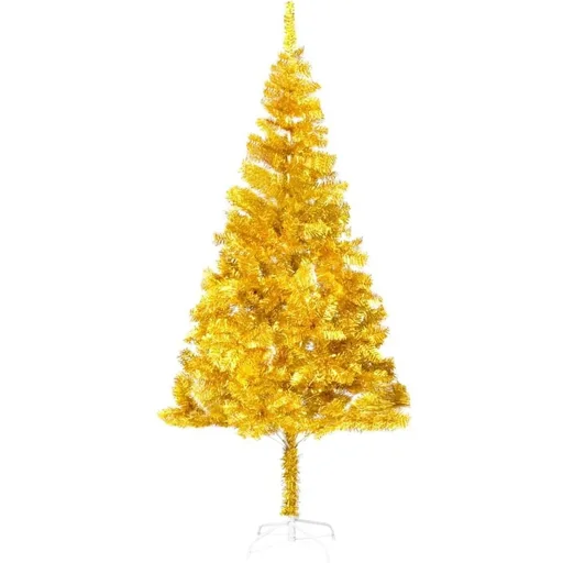 "Weihnachtsbaum mit Ständer 180 cm PET goldfarben image"