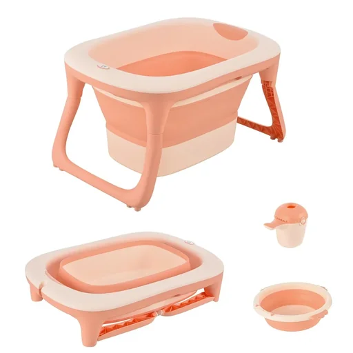 "Faltbare Babywanne mit Waschbecken und Shampoobecher image"