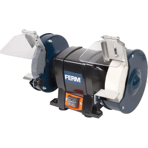 "BGM1020 Doppelschleifmaschine 250W - 150mm - Montierbar - Inkl. 2 Schleifsteine (P36, P60), Schutzbrille und Funkenfänge image"