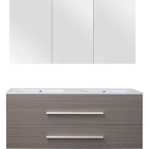 "Badezimmermöbel Style 120cm - Gris Eiche image"