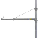 Schwenkauslegerarm SA-250, Abspannung über Zugstütze für Elektro-Bauseilwinde BW, max Tragfähigkeit 250 kg, Länge 1,1 m