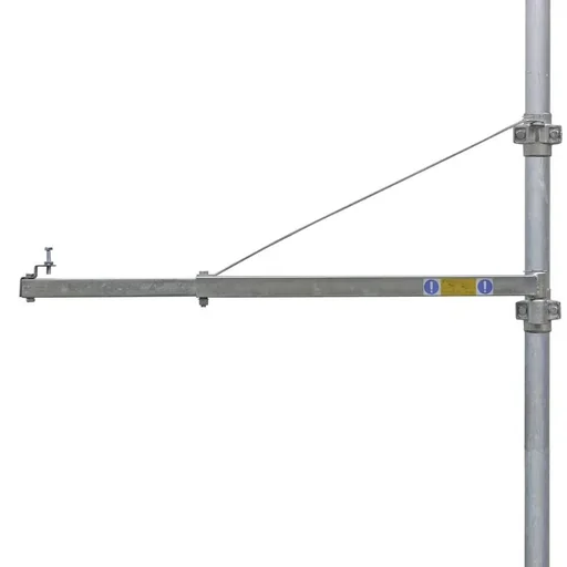 "Schwenkauslegerarm SA-250, Abspannung über Zugstütze für Elektro-Bauseilwinde BW, max Tragfähigkeit 250 kg, Länge 1,1 m image"