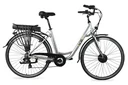 Unisex City-E-Bike, 28 Zoll, Rahmenhöhe 50 cm, 7 - Gang Nabenschaltung, silber, SilverLine, 10 Ah